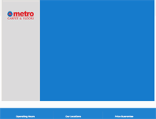 Tablet Screenshot of metrocarpetandfloors.com
